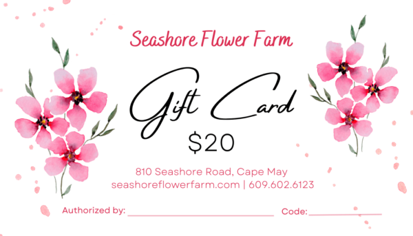 flower stand gift card